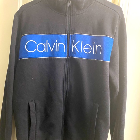 CalvinKleinBlack Soft Touch Fleece Jacket Men'sNWT - Picture 1 of 3
